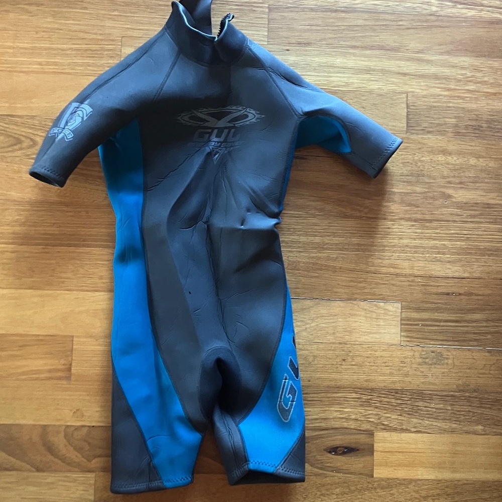 Short John Wetsuit - Black and Blue